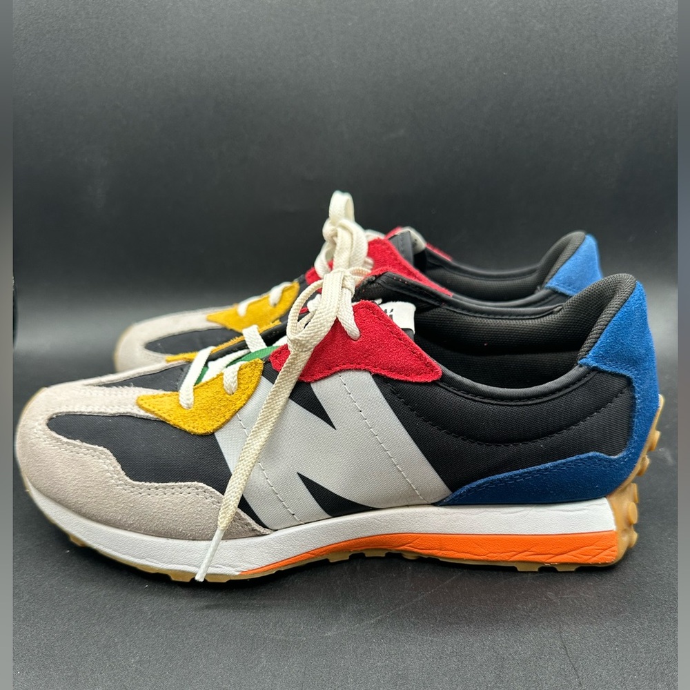 New Balance 327 GS327PBB Summer Fog Sneakers Multi Color Boy's Size 7 - Picture 3 of 6